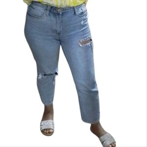 Celebrity Pink THE ELEVEN Distressed Cropped Jeans 5/27